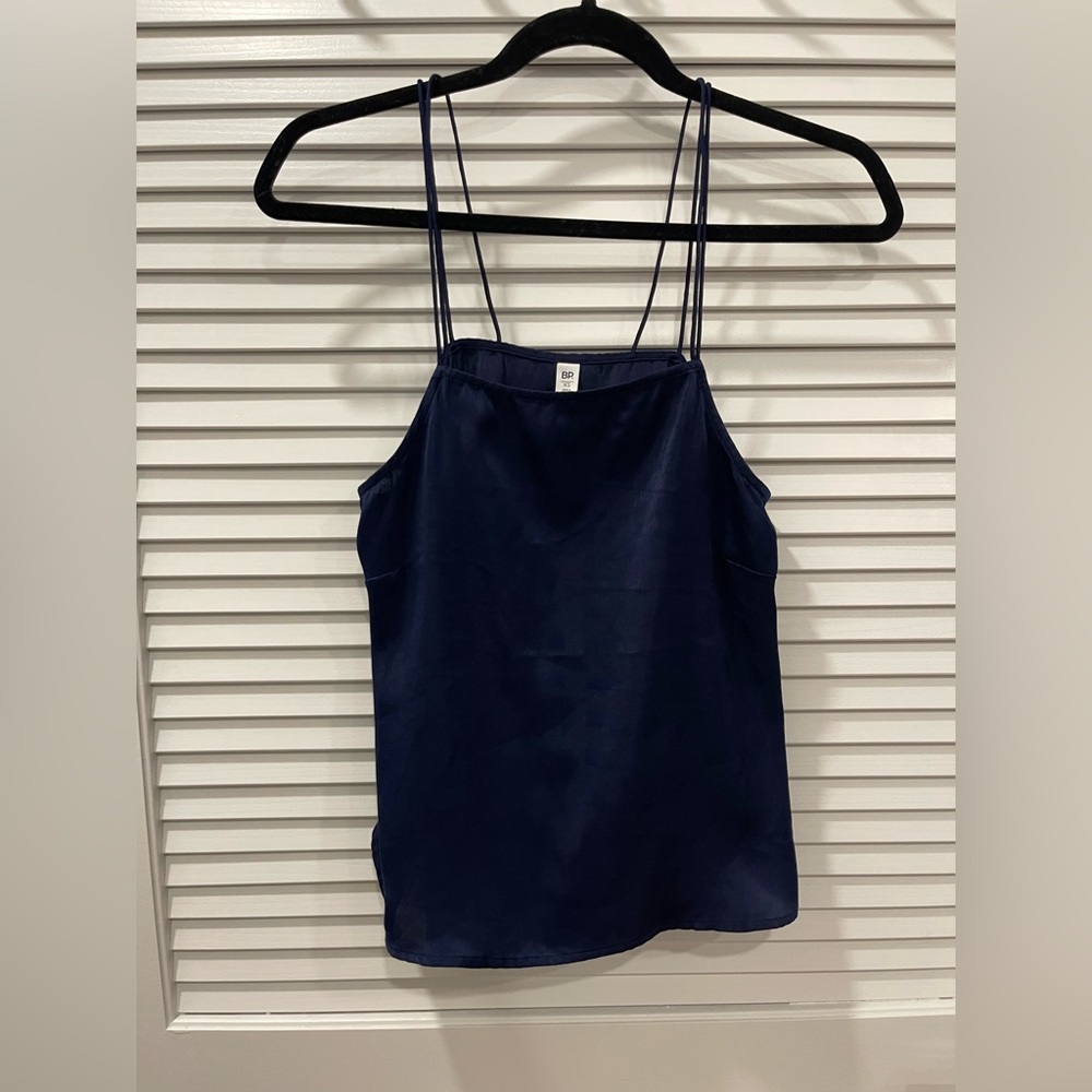 BP Navy blue silk cami top